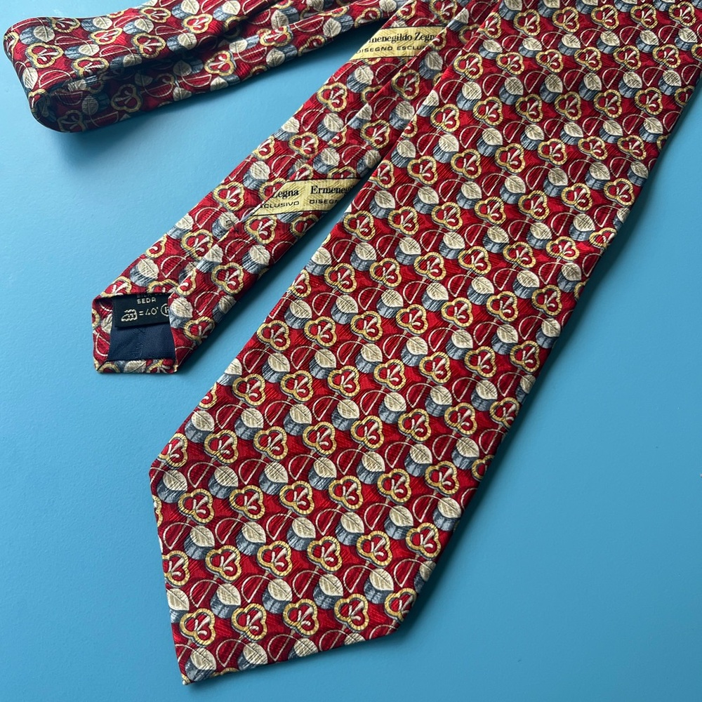 ERMENEGILDO ZEGNA 100% Silk Tie